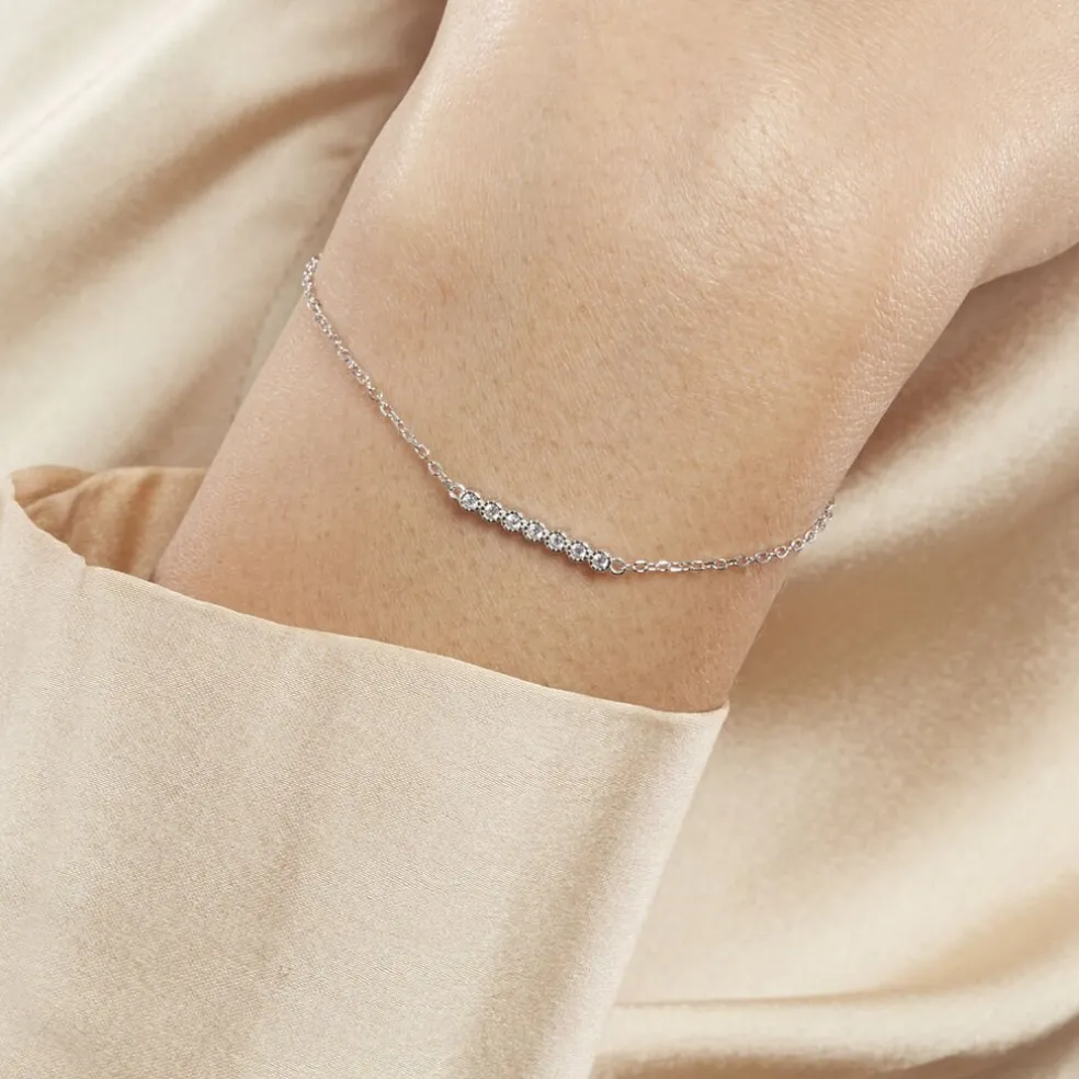 Bracelet Aryles Argent Blanc Oxyde De Zirconium