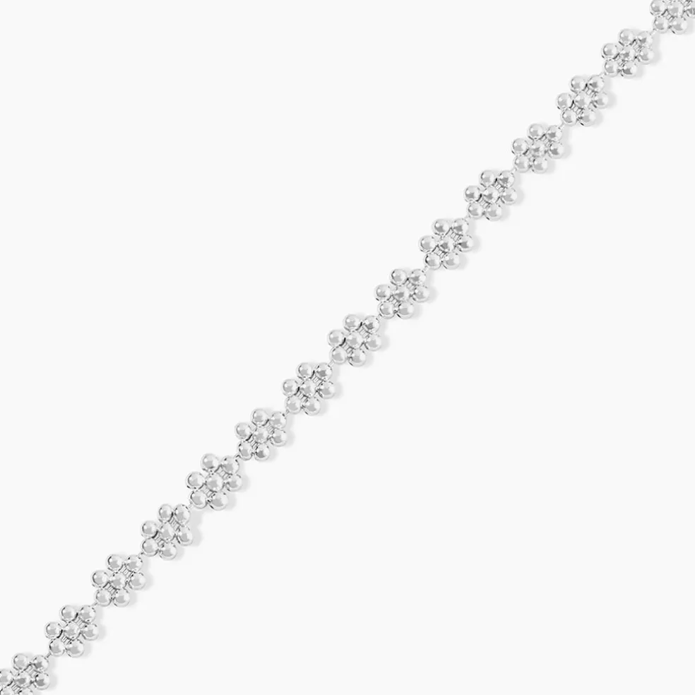 Bracelet Ashlee Argent Blanc