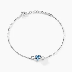 Bracelet Atieno Argent Blanc Oxyde De Zirconium