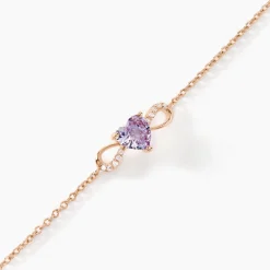 Bracelet Atieno Argent Rose Oxyde De Zirconium