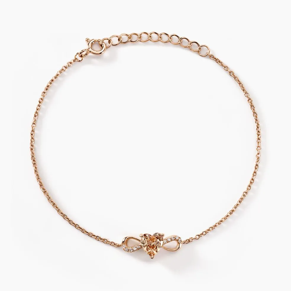 Bracelet Atieno Argent Rose Oxyde De Zirconium