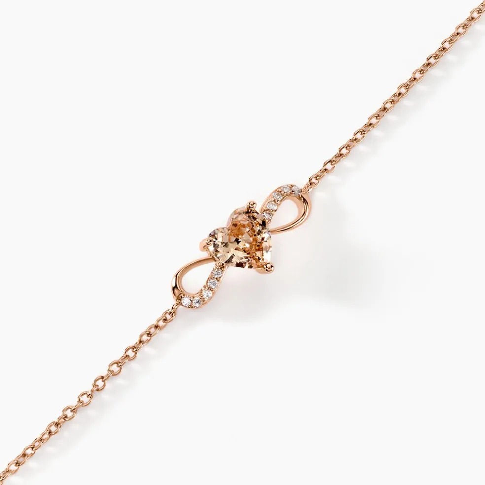 Bracelet Atieno Argent Rose Oxyde De Zirconium