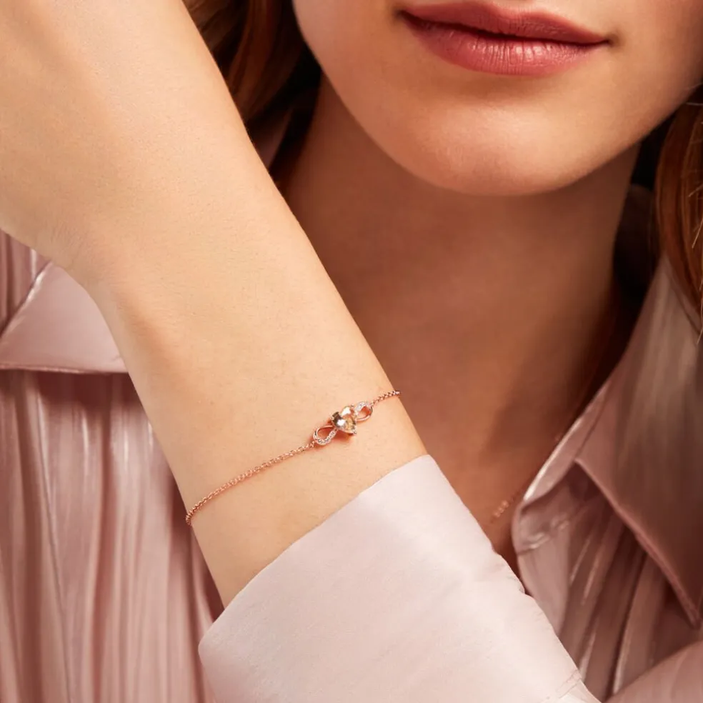 Bracelet Atieno Argent Rose Oxyde De Zirconium