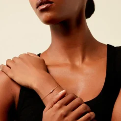 Bracelet Aura Plaqué Or Jaune Oxyde De Zirconium