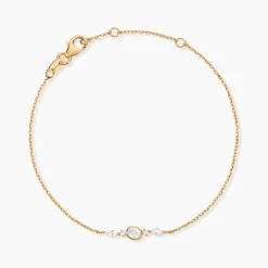 Bracelet Aurena Plaqué Or Jaune Oxyde De Zirconium