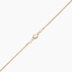 Bracelet Aurena Plaqué Or Jaune Oxyde De Zirconium