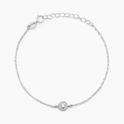 Bracelet Auxana Argent Blanc Oxyde De Zirconium