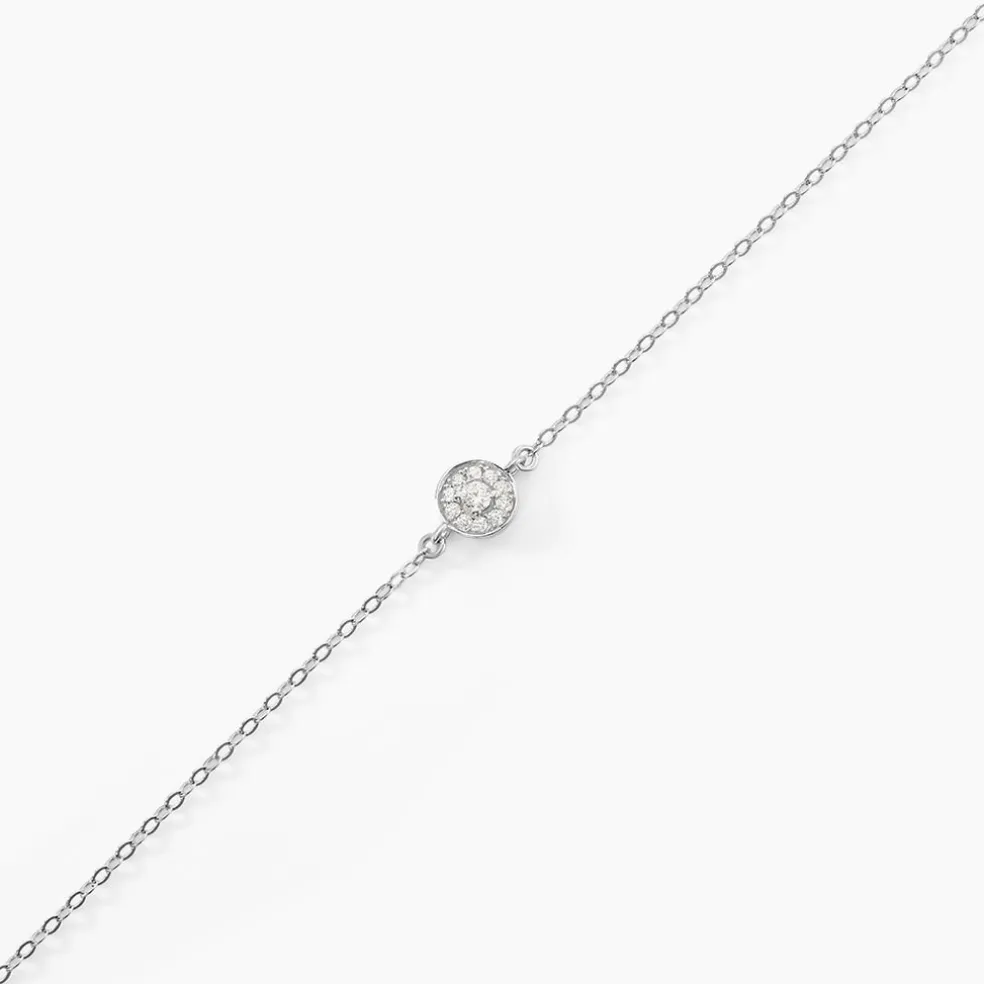 Bracelet Auxana Argent Blanc Oxyde De Zirconium