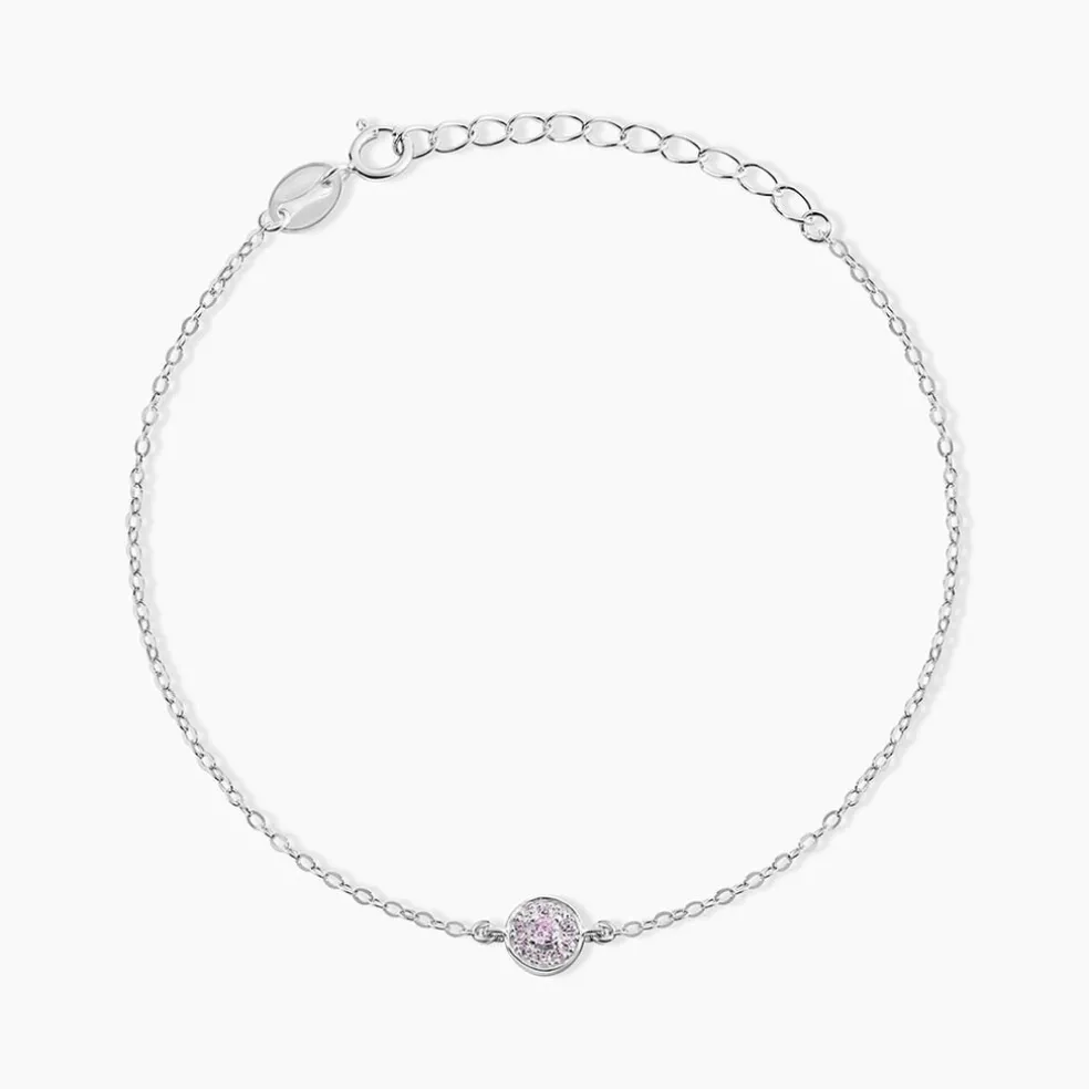 Bracelet Auxana Argent Blanc Oxyde De Zirconium