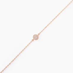 Bracelet Auxana Argent Rose Oxyde De Zirconium