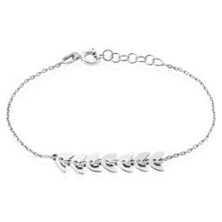 Bracelet Auxanne Argent Blanc