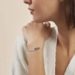 Bracelet Auxanne Argent Blanc