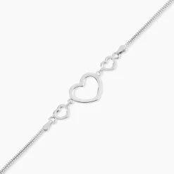 Bracelet Ayann Argent Blanc