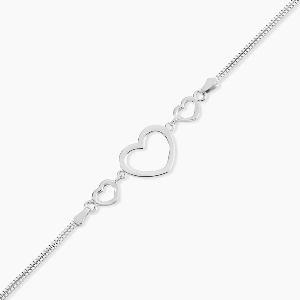 Bracelet Ayann Argent Blanc