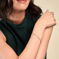 Bracelet Azelys Maille Corde Plaqué Or Jaune