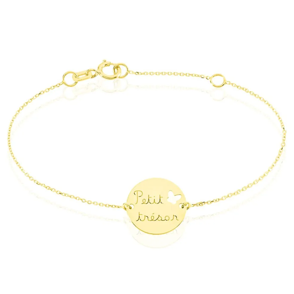 Bracelet Benedicte Message Or Jaune