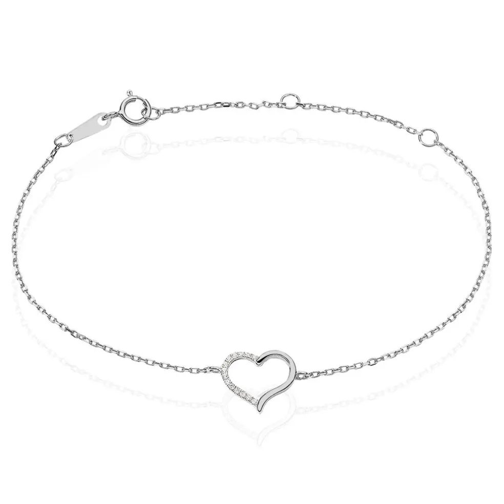 Bracelet Bertille Argent Blanc Oxyde De Zirconium