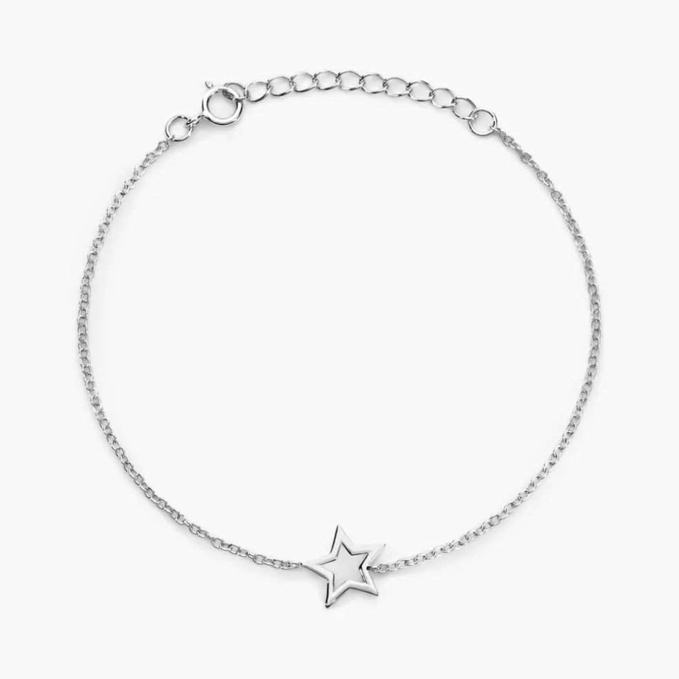 Bracelet Bess Argent Blanc