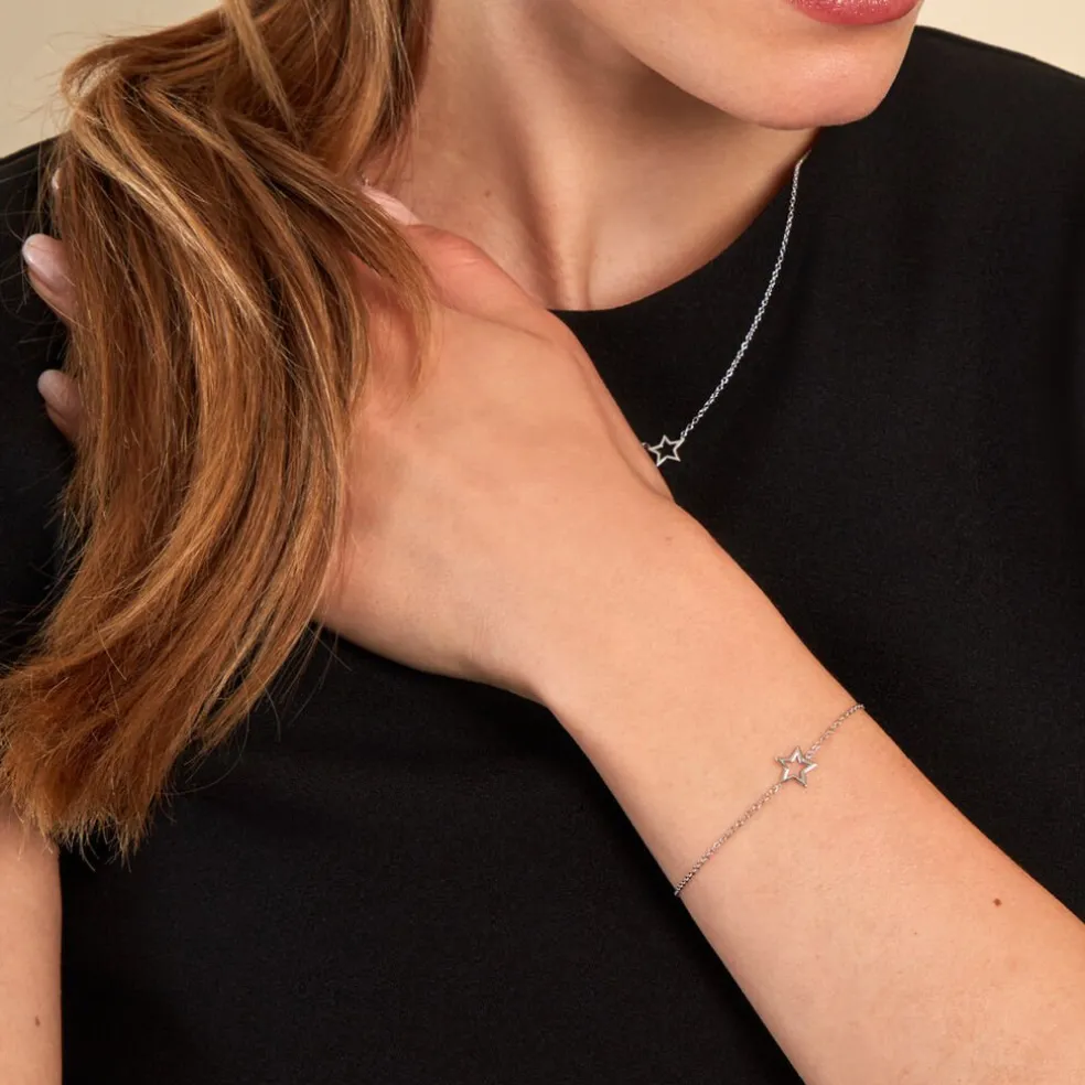 Bracelet Bess Argent Blanc