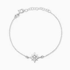 Bracelet Beverlie Argent Blanc Oxyde De Zirconium
