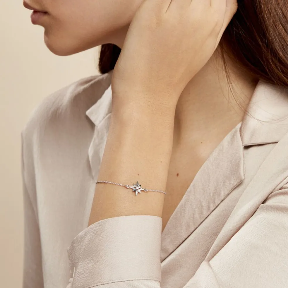 Bracelet Beverlie Argent Blanc Oxyde De Zirconium