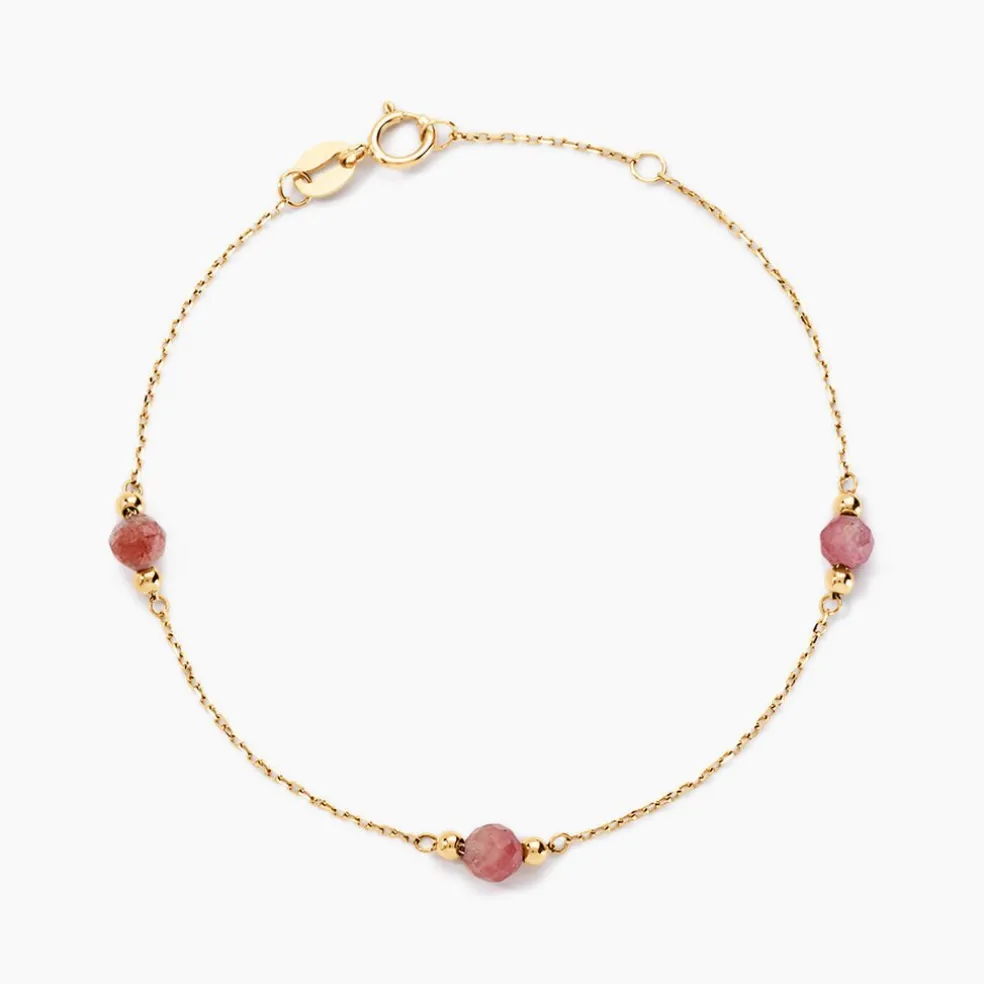 Bracelet Billy Or Jaune Tourmaline