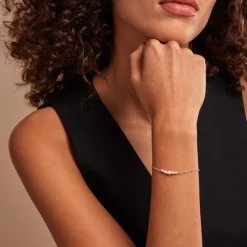 Bracelet Blaine Argent Blanc Perle De Culture
