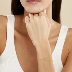 Bracelet Blasi Or Jaune Oxyde De Zirconium