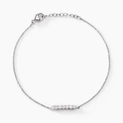 Bracelet Blitalia Or Blanc Diamant Synthétique