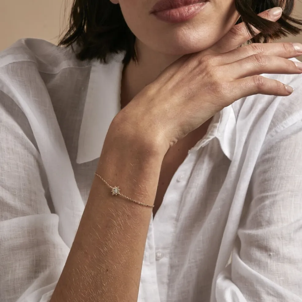 Bracelet Bobbie Plaqué Or Jaune Oxyde De Zirconium