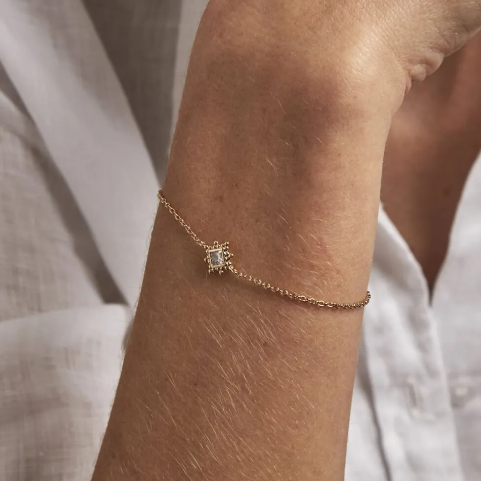 Bracelet Bobbie Plaqué Or Jaune Oxyde De Zirconium