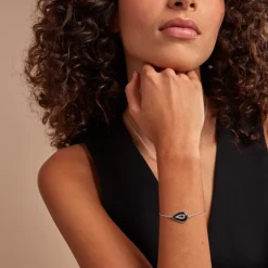 Bracelet Boyce Argent Blanc Céramique Oxyde De Zirconium