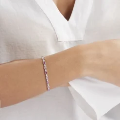 Bracelet Brielle Argent Blanc Oxyde De Zirconium