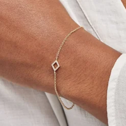 Bracelet Brody Plaqué Or Jaune Oxydes De Zirconium