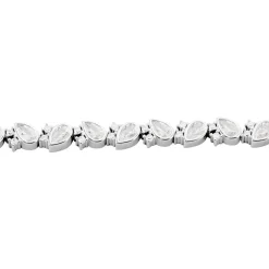 Bracelet Brogan Argent Blanc Oxyde De Zirconium