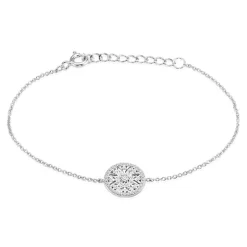 Bracelet Brunilda Argent Blanc Oxyde De Zirconium