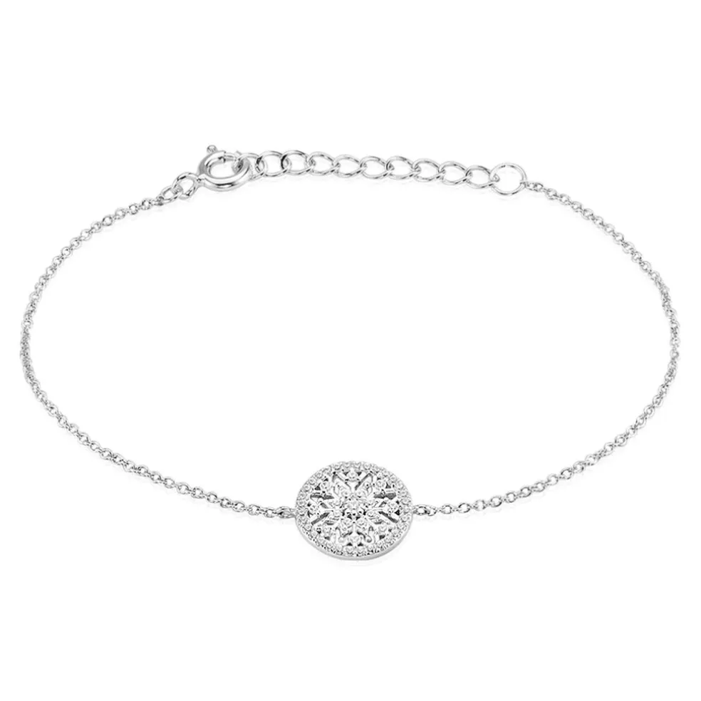 Bracelet Brunilda Argent Blanc Oxyde De Zirconium