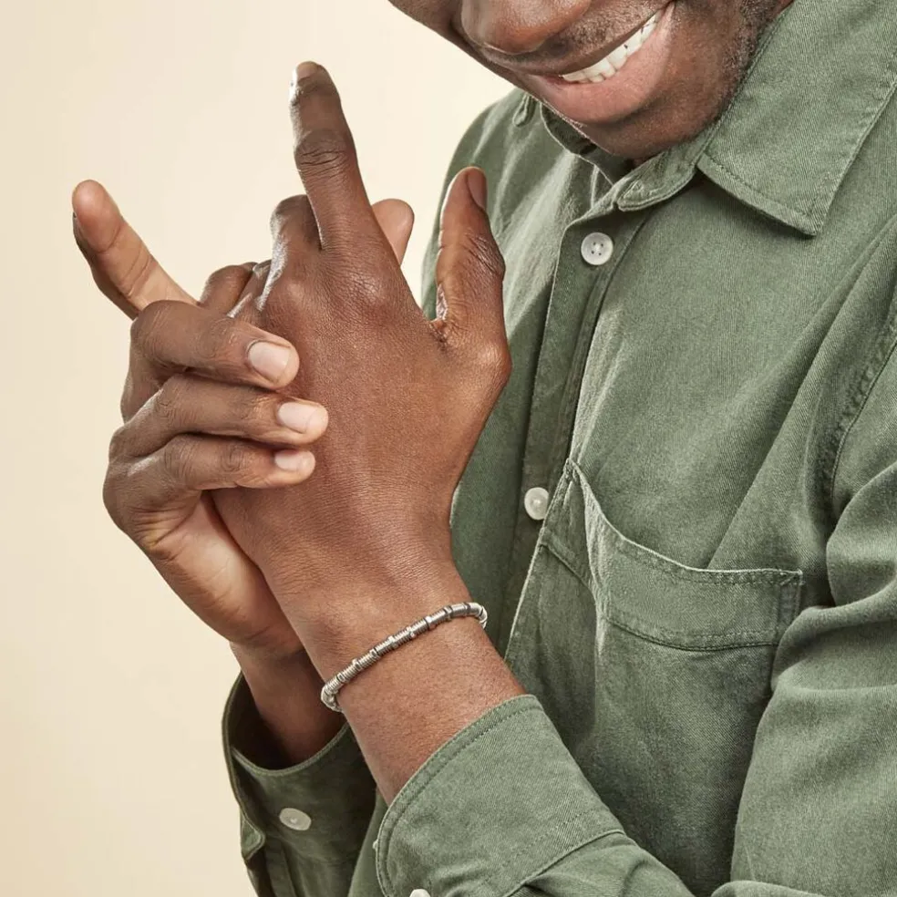 Bracelet Bryann Acier Gris