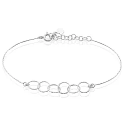 Bracelet Bulle Argent Blanc