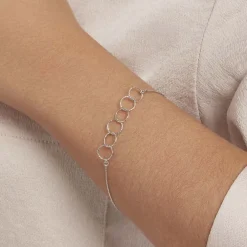 Bracelet Bulle Argent Blanc