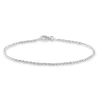Bracelet Cacilda Maille Corde Argent Blanc
