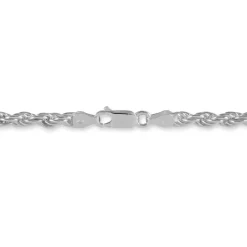 Bracelet Cacilda Maille Corde Argent Blanc