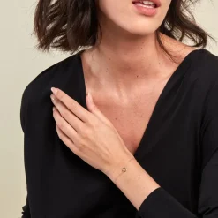 Bracelet Caius Or Jaune Oxyde De Zirconium