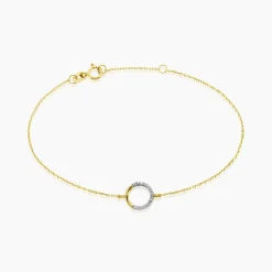 Bracelet Cajsa Or Jaune Oxyde De Zirconium