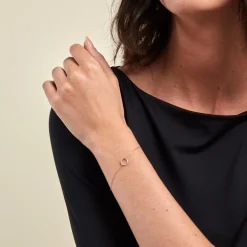 Bracelet Cajsa Or Jaune Oxyde De Zirconium