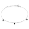 Bracelet Callias Argent Blanc Oxyde De Zirconium Noir
