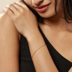 Bracelet Camelie Or Jaune