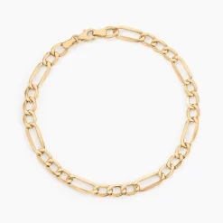 Bracelet Cameo Alternee 1/3 Or Jaune