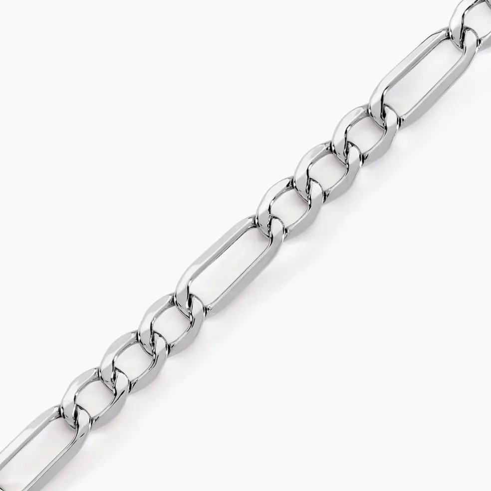 Bracelet Cameo Alternee 1/3 Or Blanc