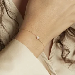 Bracelet Campsis Or Jaune Calcedoine